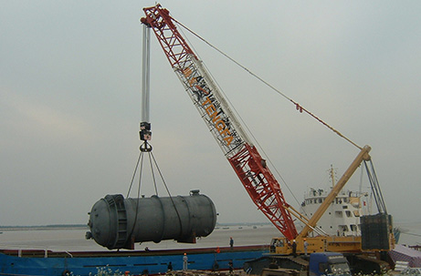 Shaoxing wharf unloading and hoisting