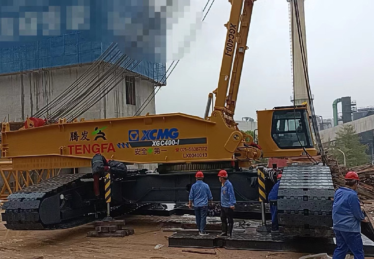 Shanghai Tengfa Crawler Crane-XGC400-I-Support hotline:02158387172